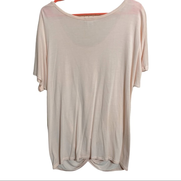 VENUS Pale Pink Tie Front Blouse L - Picture 3 of 4